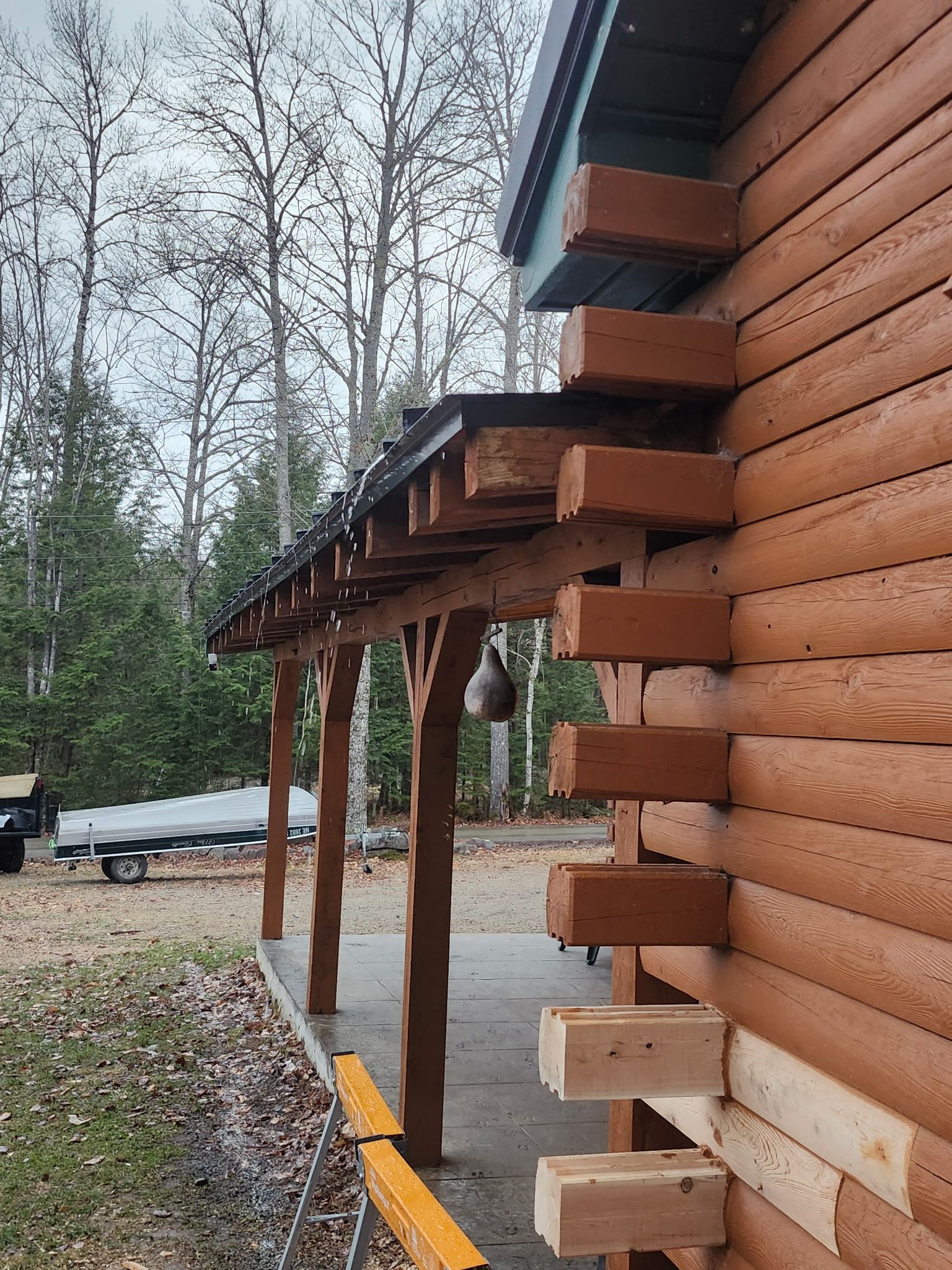 Where roof meets structure